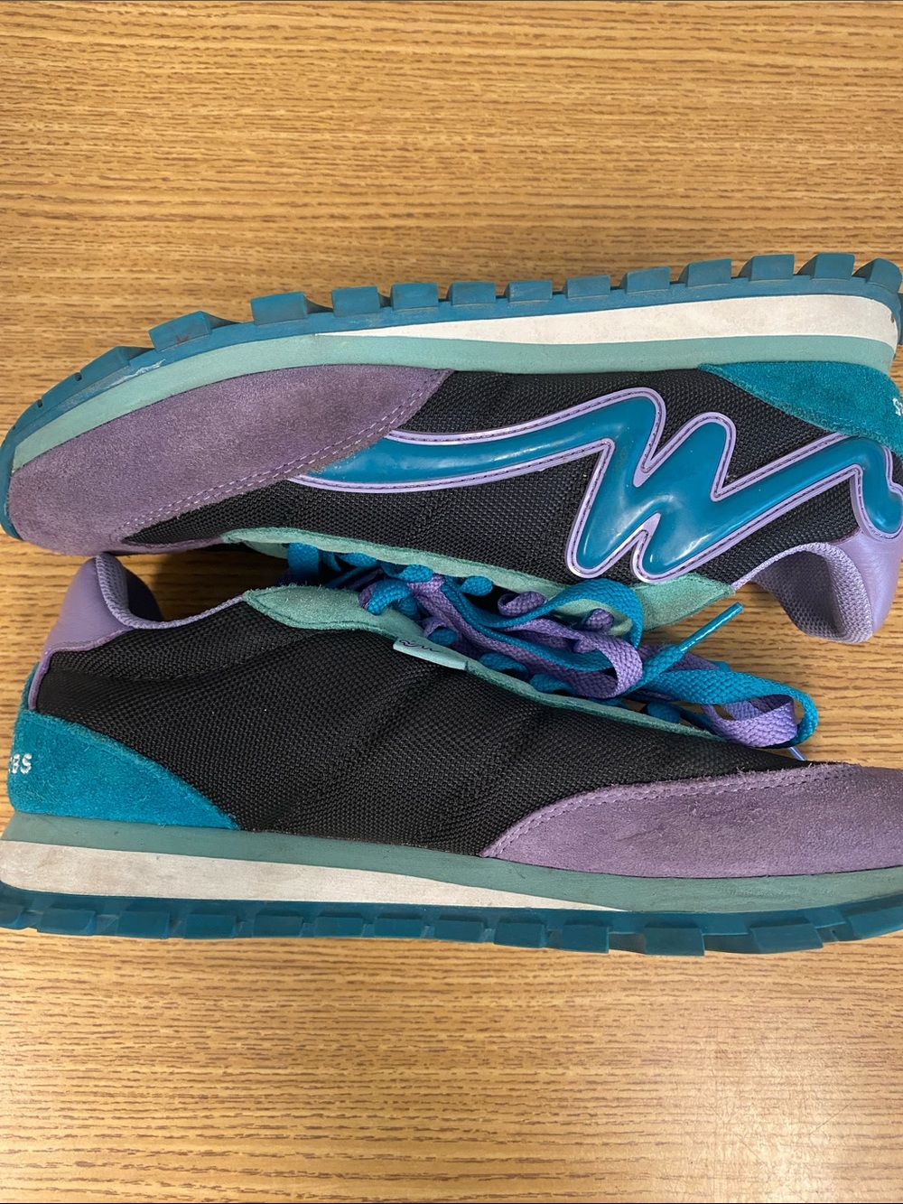 Marc Jacobs Purple Teal Black Retro Runner Sneakers